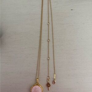 Pink AND aqua spartina necklaces